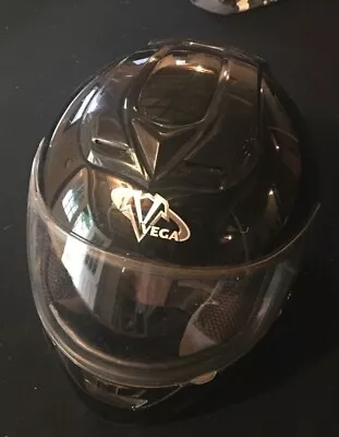 Vega Monterey Motorcycle Helmet - Black Size Large With Helmet Bag DOT Approved • $39.99