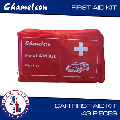 First Aid Kit For Car - Travel Emergencies Home Holiday - DIN 13164  • £8.75