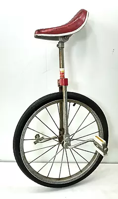 Vintage 1970s Hedstrom Usa Unicycle With Troxel Red Sparkle Seat Bike • $105