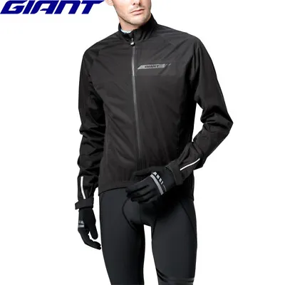 Giant Proshield Waterproof Mens Cycling Rain Jacket - Black • $189.95