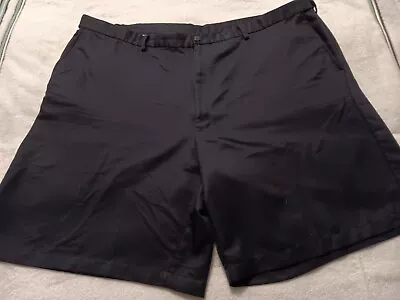 Mens Navy Blue HAGGAR Adjustable Waistband Dress Shorts 48 • $8