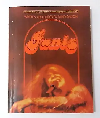 VTG Janis Joplin Biography Photos Sheet Music PB Book 1st Printing W/ RPM Dalton • $29.71