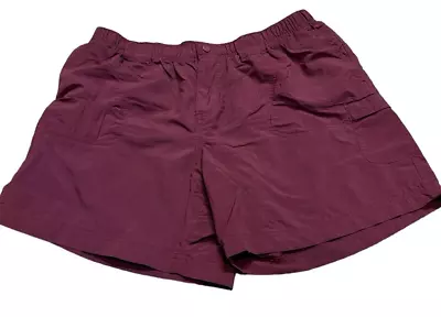 Columbia Women’s Shorts Size L Purple Aubergine Lightweight Nylon • $7.50