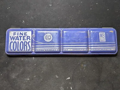 Vintage Milton Bradley Fine Water Colors Palette Tin Set Certified CP Product • $20