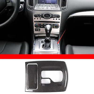 ABS Carbon Fiber Center Gear Console Trim Cover Fits Infiniti G25 G35 G37 09-13 • $35.99