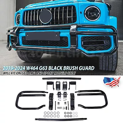 2019-2024 Mercedes Benz G63 W464 AMG G550 G500 Brush Guard Bumper Grille Black • $669