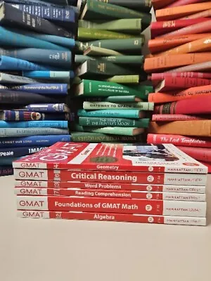 Lot Of 6 GMAT Strategy Manhattan  Guide  Set   EA-2-94  • $35