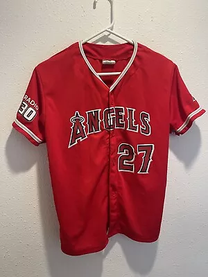 LOS ANGELES ANGELS Mike Trout MLB Baseball Anaheim SGA Jersey Shirt Sz YOUTH XL • $19.99