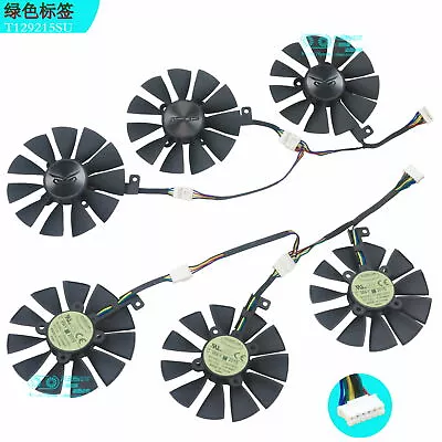 3Pcs/lot T129215SU ASUS STRIX GTX980Ti R9 390 Original Video Card Cooling Fan • $56.21