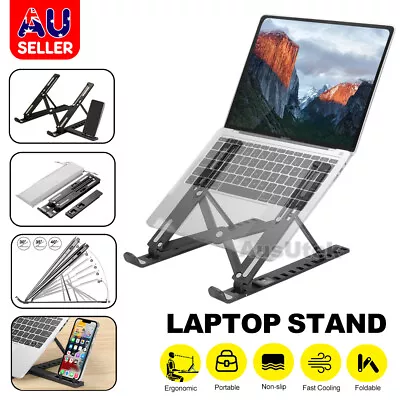 $10.95 • Buy Ergonomic Portable Adjustable Laptop Stand Foldable Desktop Tripod Tray Holder