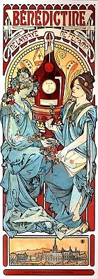  Benedictine 1898 Alphonse Mucha Art Nouveau Poster Art Poster Shop • $16.95