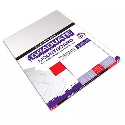 Daler Graduate Mounting Board - A3 ICE WHITE - Pack Of 8 Sheets Mountboard • £15.99