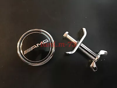 Flat Hood Emblems Badge Kit  For Mercedes AMG W221 W220 W211 W222 W203 W204 • $19.95