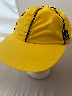 Vintage 90s Dr Martens Yellow Hat W Colorful Rope Made In The UK 55cm Small Doc • $18.95