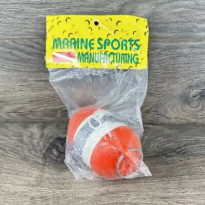 Marine Sport Boating Fishing Marker Buoy Orange With 75' String & Weight • $39.95