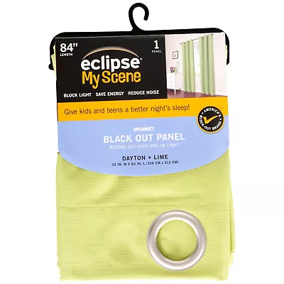 Eclipse Dayton Blackout Energy-Efficient Curtain Panel  Lime NWT • $24.99