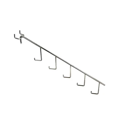 $25.05 • Buy NAHANCO PB5H; 5 Hook Pegboard Waterfall, Chrome