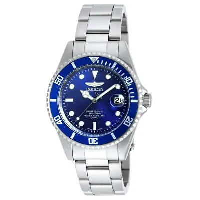 Invicta Men's Watch Pro Diver Quartz Dive Blue Dial Silver Tone Bracelet 9204OB • $61.99