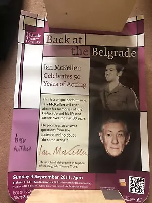 Ian Mckellen Signed Poster • £100