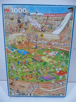 Jan Van Haasteren 1000 Piece Jigsaw Puzzle 'Olympics' 100% COMPLETE/EXCELLENT • £11.30