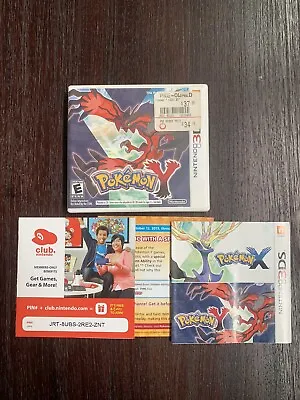 $17.99 • Buy Pokemon Y (Nintendo 3DS, 2013) CASE AND MANUALS ONLY.