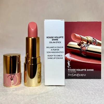 Yves Saint Laurent YSL Rouge Volupte Shine Lipstick 150 Nude Lingerie MINI .05oz • $14.89