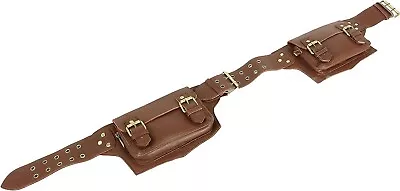 Handmade Vintage Leather Messenger Belt Sling Leather Utility Pouch Fanny Pack • $84.99