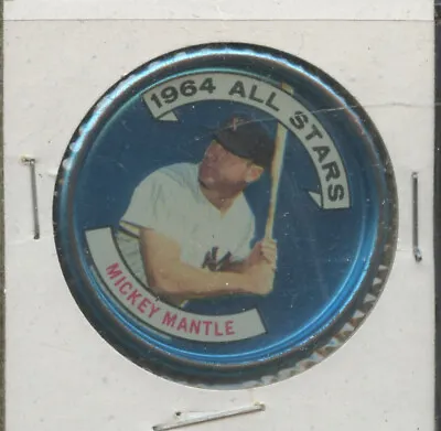 1964 Topps Coins #131 AL All-Star Mickey Mantle New York Yankees HOF LEFT • $35.70