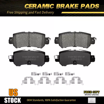 Rear Ceramic Brake Pads For 2016 - 2018 Mazda CX-3 CX-5 2013 - 2015 W/ Hardware • $28.44