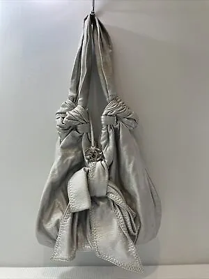 MARC ECKO Silver Bow Shoulder Handbag READ • $17.98