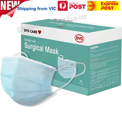 BYD Face Mask SINGLE-USE LEVEL 3 SURGICAL MASK Virus Respirator Flu Protection • $37.99