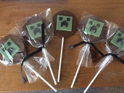 Minecraft Chocolate Large Lollipop • £2.50