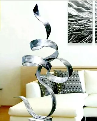 Silver Metal Sculpture - Modern Art Sculpture Decor Indoor/Outdoor Art Jon Allen • $475