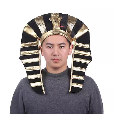 Egyptian Pharaoh Hat Pharaoh Headdress Unisex Props Cosplay Accessories • £7.70