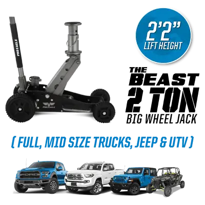 Pro Eagle 2 Ton Big Wheel Off Road Jack “The Beast” • $529.99