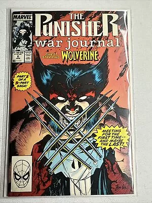 Punisher War Journal #6 1st Mtg W/ Wolverine Pt 1 Jim Lee Art  • £10.45