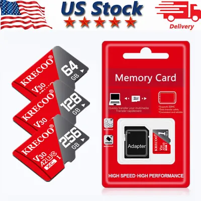Universal Micro SD Card 64GB 128GB 256GB Extreme Memory Card Mini TF Adapter Lot • $6.29