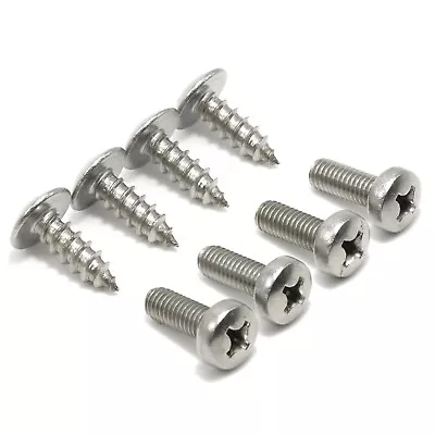 License Plate Screws For Mazda Miata (MX-5 MX-6) - Stainless Steel (Pack Of 8) • $9.16