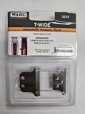 WAHL T-WIDE Adjustable Blade - 2215 For 5 Star Detailer Retro T-Cut Etc • $24.19