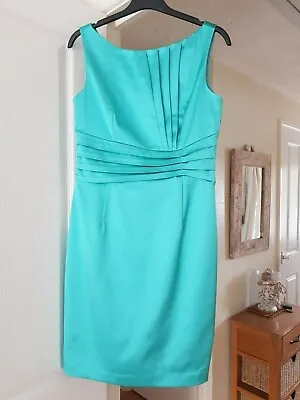 Stunning Belle By OASIS Green Occasion Dress Sleeveless Size 10 VGC • £40