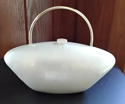 $50 • Buy Zara Pearl Miniaudiere White Bag Bead Shaped