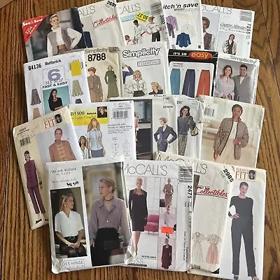 Vintage 70’s-00’s Sewing Pattern Lot Of 19 Women’s Kids Vogue Simplicity • $19.99