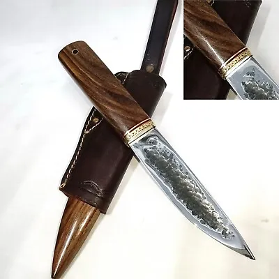 Yakut Knife Handmade Yakutian Knife Hand Forged Carbon Steel Convex Edge • $324.20