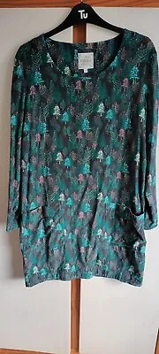 Mistral Cotton Tunic Dress With Front Pockets. Size 10 . Very Good Condition.  • £5