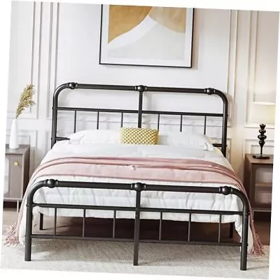  Metal-Size-Bed-Frame With Headboard And Footboard14 Inch Full Vintage • $164.27