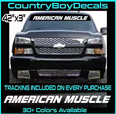 AMERICAN MUSCLE 42  Windshield Vinyl Decal Sticker Turbo Boost Car Truck Drift  • $14.99