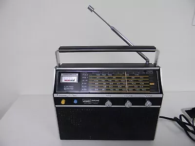 Vintage Montgomery Wards Airline AM FM SW PB1 Multiband Radio GEN-1464A Tested • $18