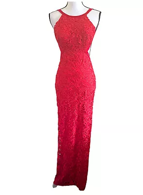 Aidan Mattox Red Formal Gown Size 0 • $65