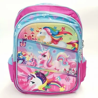Large 4D Kids Children Girls Unicorn Backpack School Bags 30x40cm • $27.50