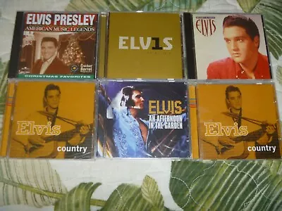 Lot 6 Cd Elvis Presley Classic Country New Sealed 3 #1 Hits Christmas Heart&soul • $6.50
